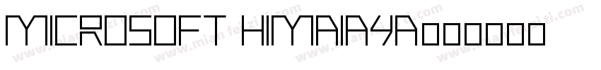 microsoft HIMAIAYA字体转换